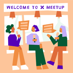 Xena Meetups illustration